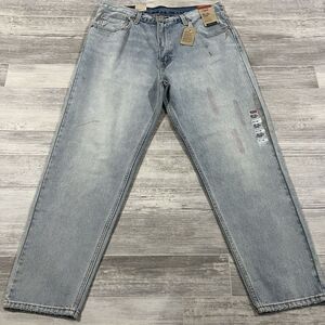 New! Levi's 550 '92 Jeans Relaxed Taper Mens 34X30 Distressed Retro Paint $79.50